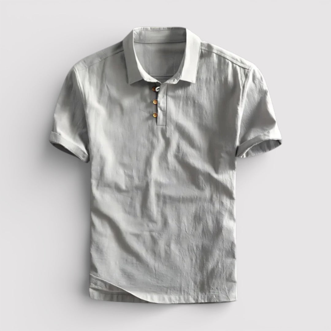 Raphael™ | Elegantes Poloshirt mit Dreiknopfleiste