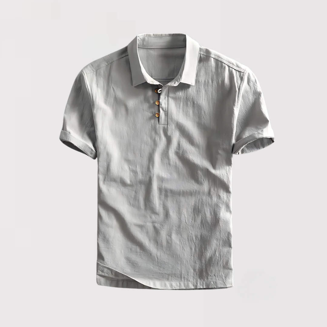 Bertram™ | Sommer-Poloshirt mit natürlicher Textur
