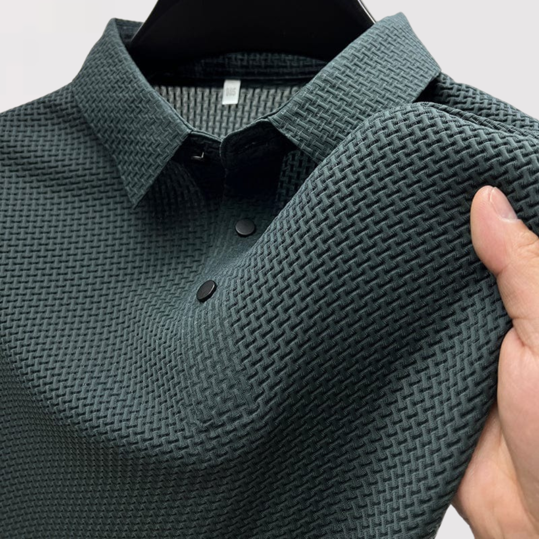Eberhard™ | Strukturiertes Poloshirt mit klarem Kragen