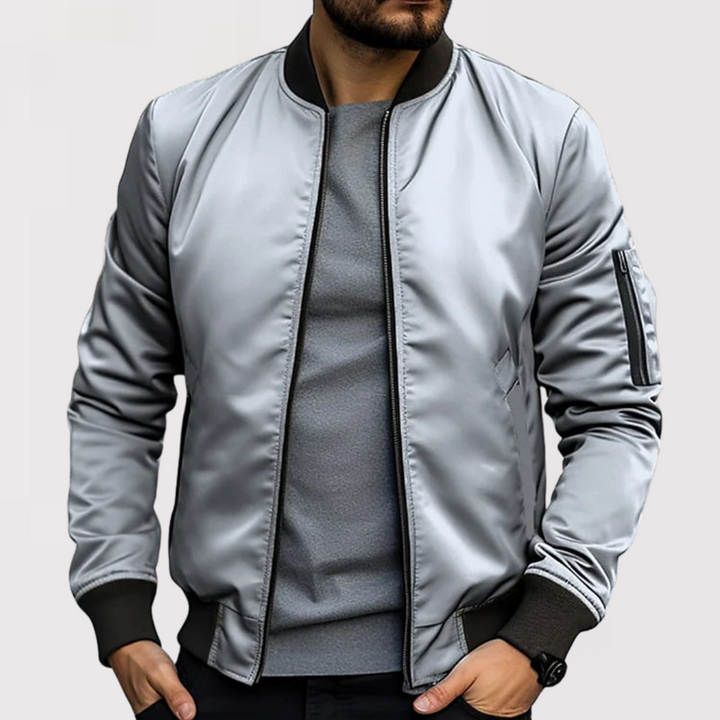 Hannes™ | Edle Bomberjacke mit Ärmeltasche