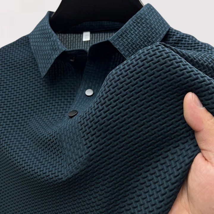 Eberhard™ | Strukturiertes Poloshirt mit klarem Kragen