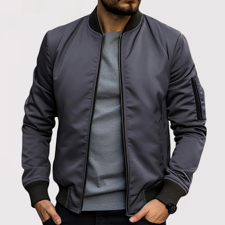 Hannes™ | Edle Bomberjacke mit Ärmeltasche