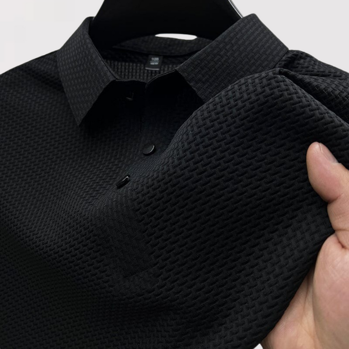 Eberhard™ | Strukturiertes Poloshirt mit klarem Kragen