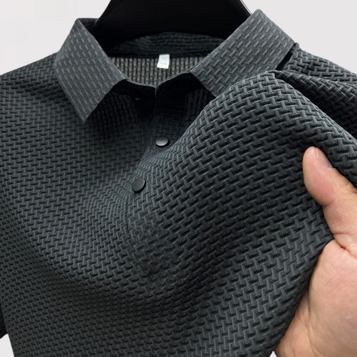 Eberhard™ | Strukturiertes Poloshirt mit klarem Kragen