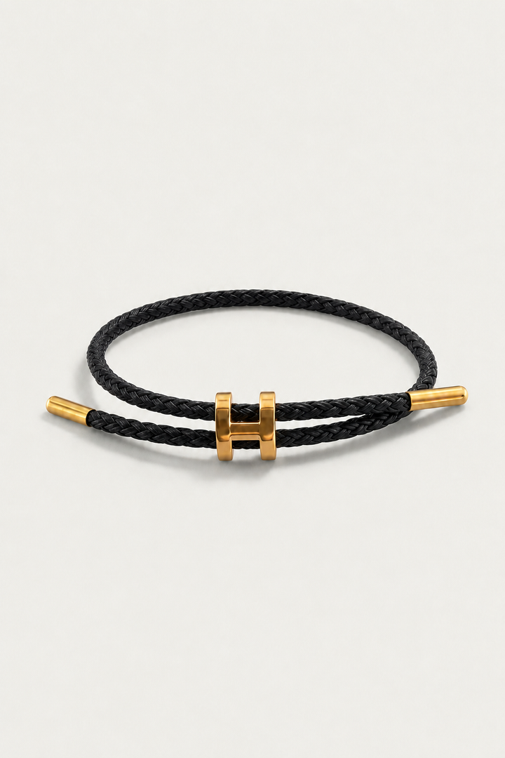 Leopold™ | Schwarz/Gold Geflochtenes Armband