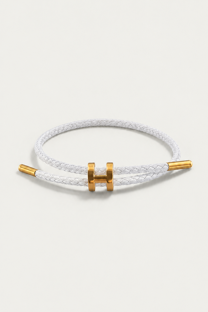 Sebastian™ | Geflochtenes Armband in Weiß und Gold