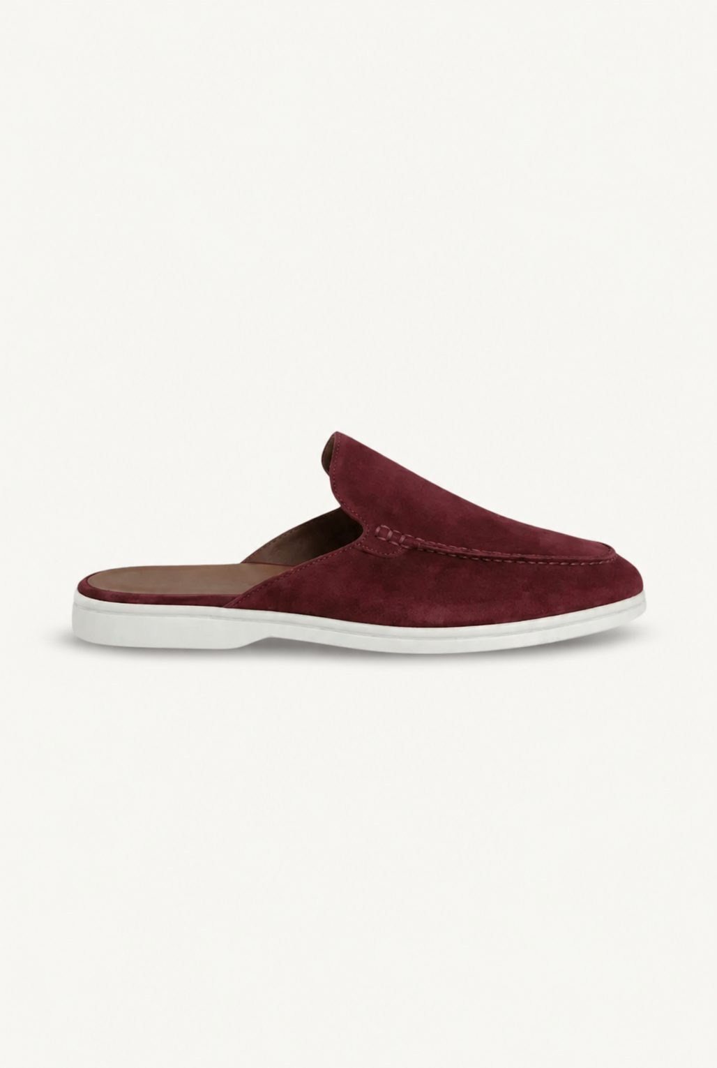 Bordeaux Wildleder Yacht Mule