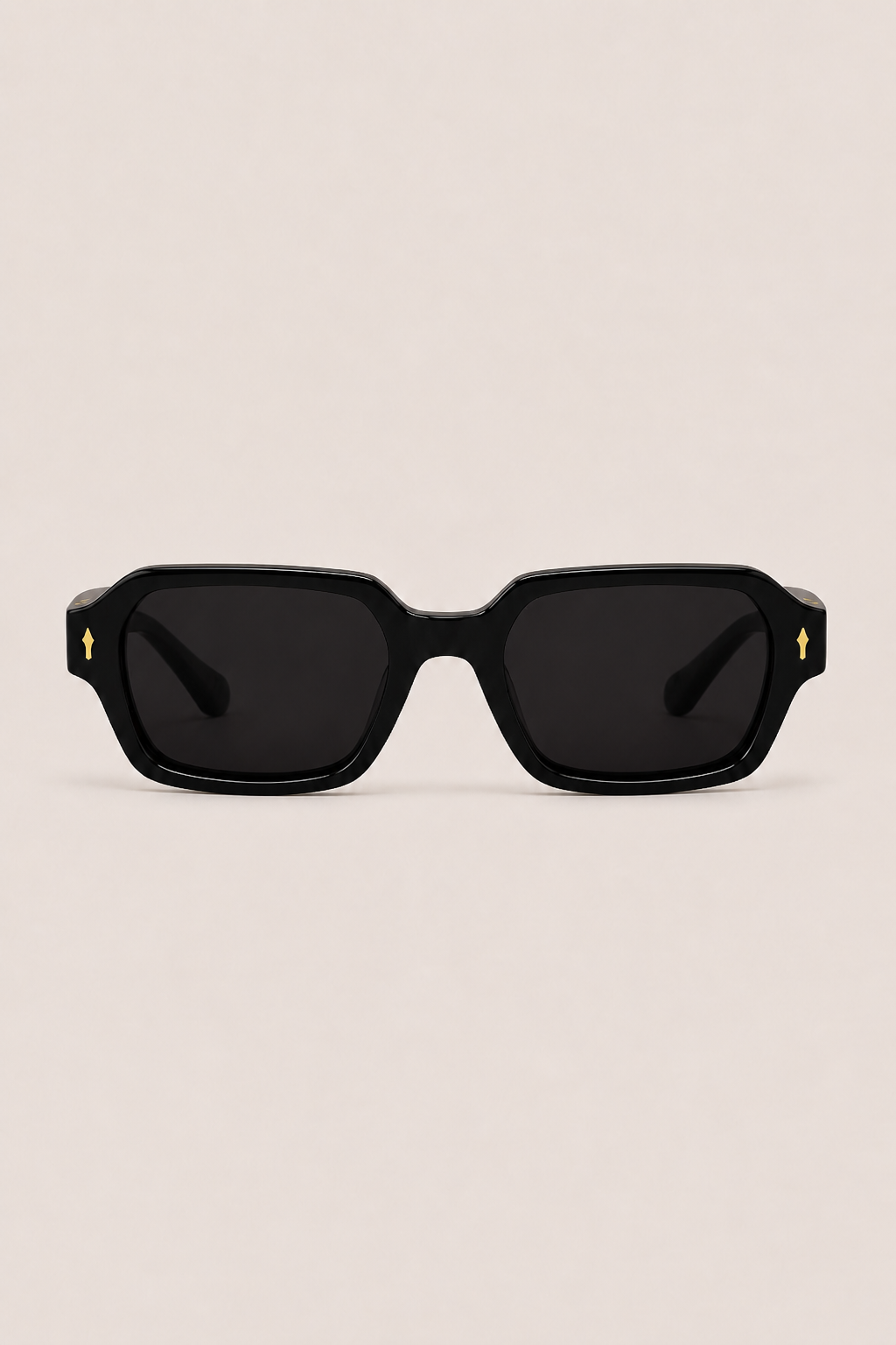 Markus Berlin Herren Sonnenbrille Schwarz, Vorderansicht