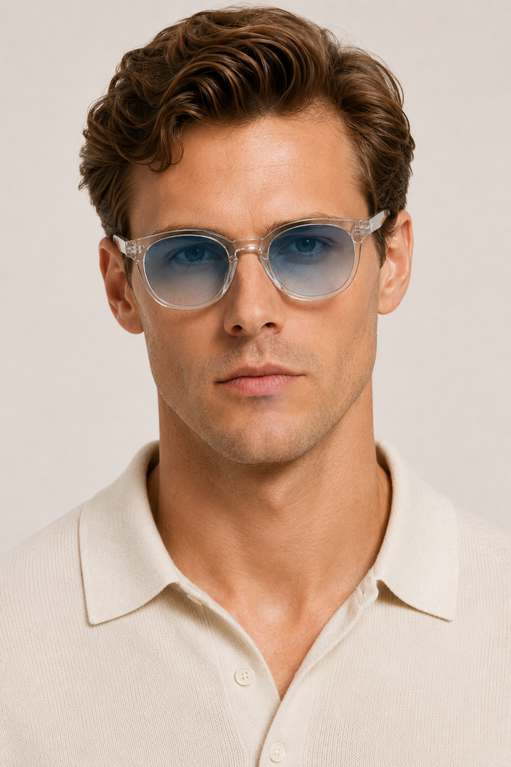Cornelius™ | Transparente Blaue Sonnenbrille