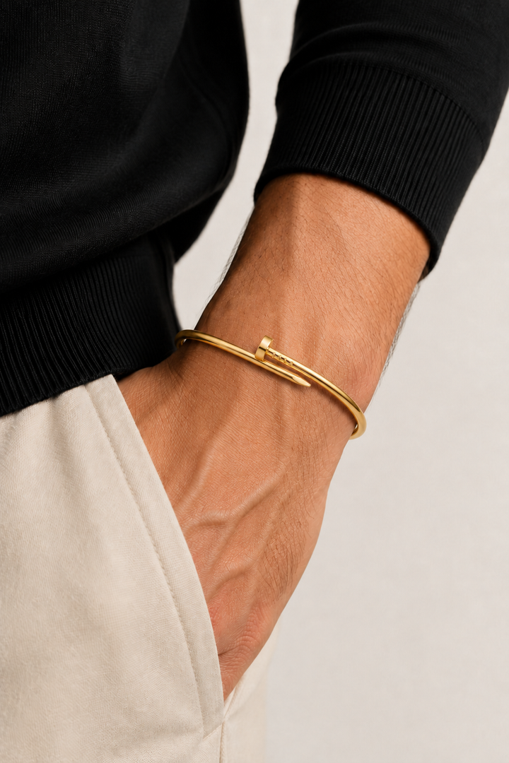 Alexander™ | Schlankes Goldarmband
