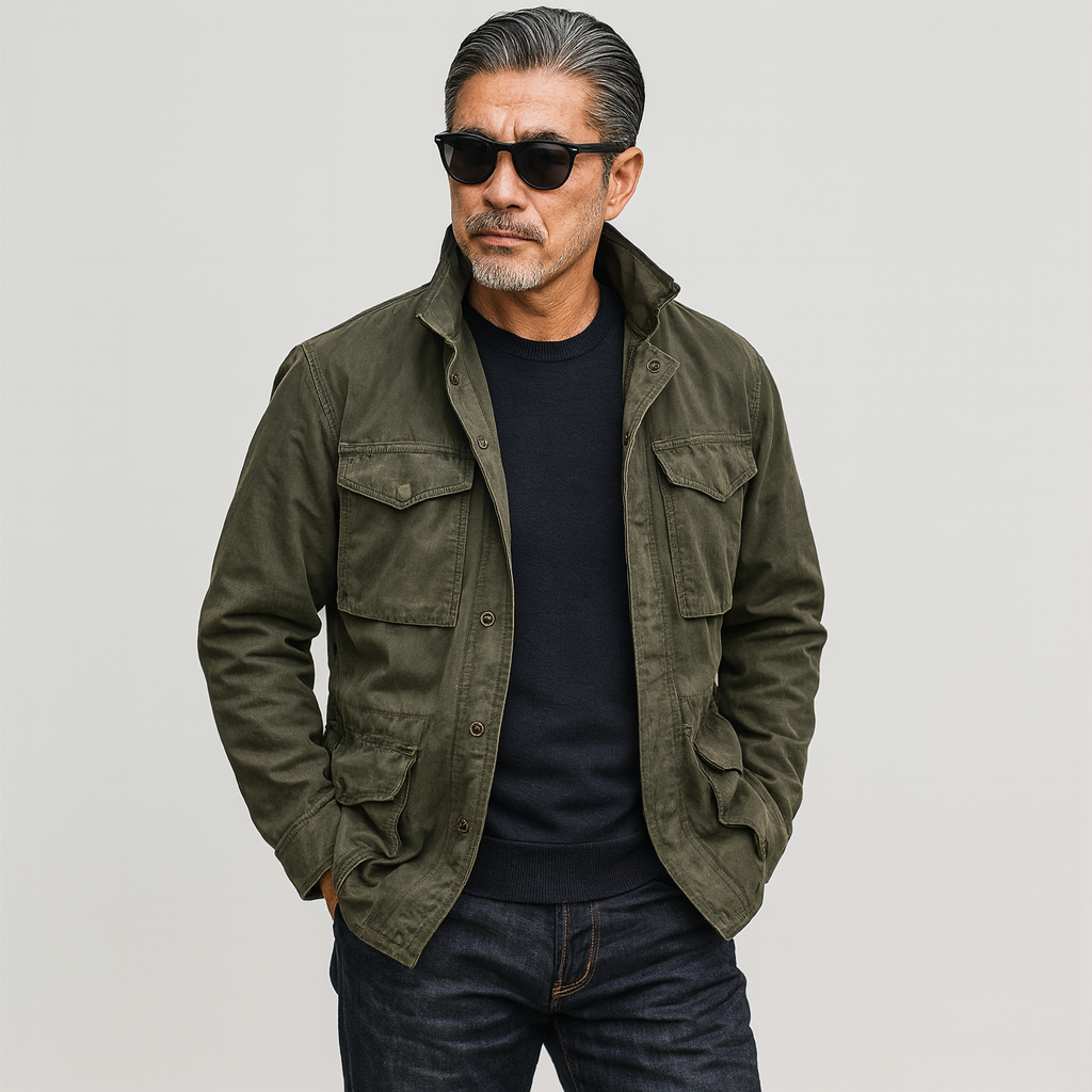 Immo™ | Feldjacke im Military-Look