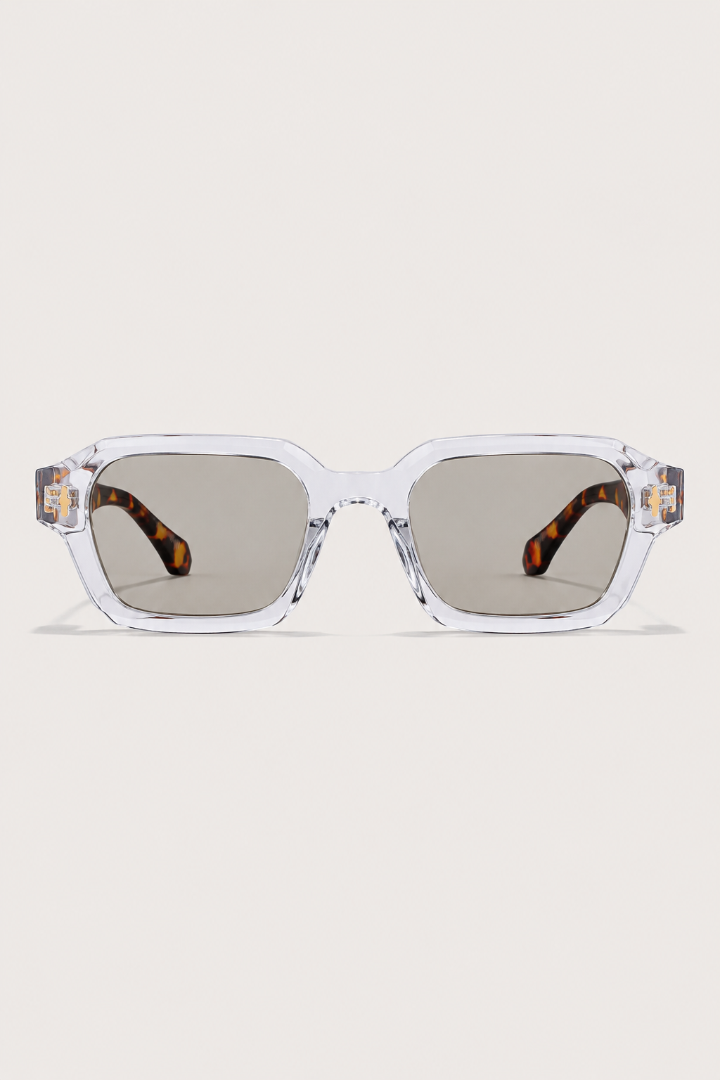 Theodor™ | Transparente Leopard-Sonnenbrille