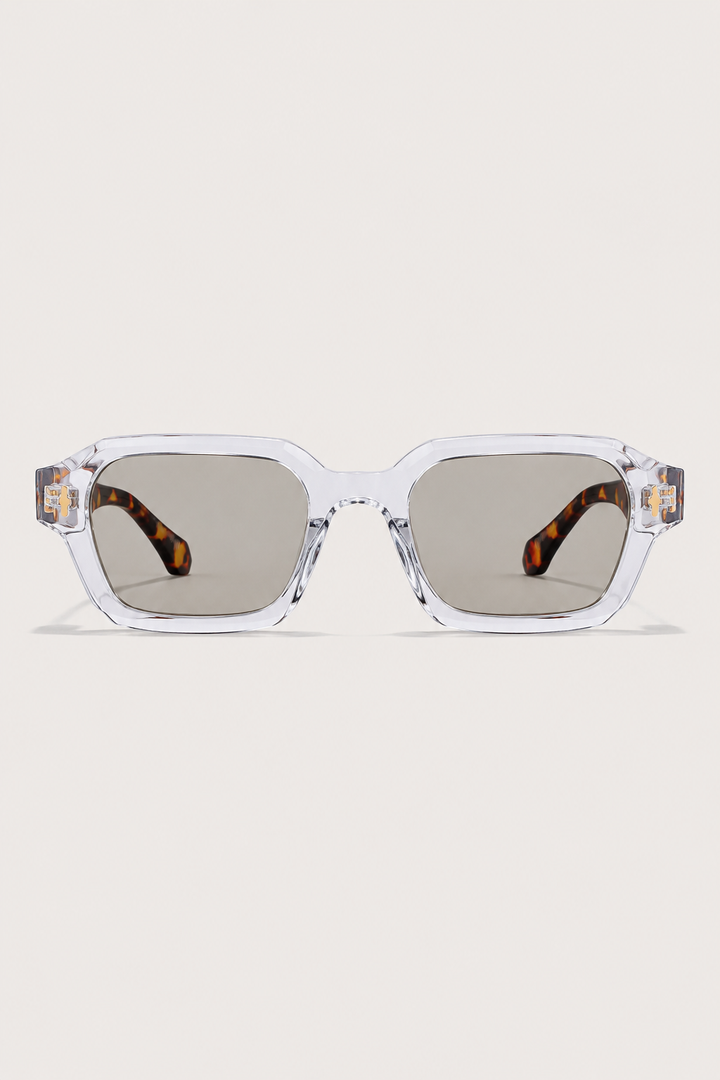 Theodor™ | Transparente Leopard-Sonnenbrille