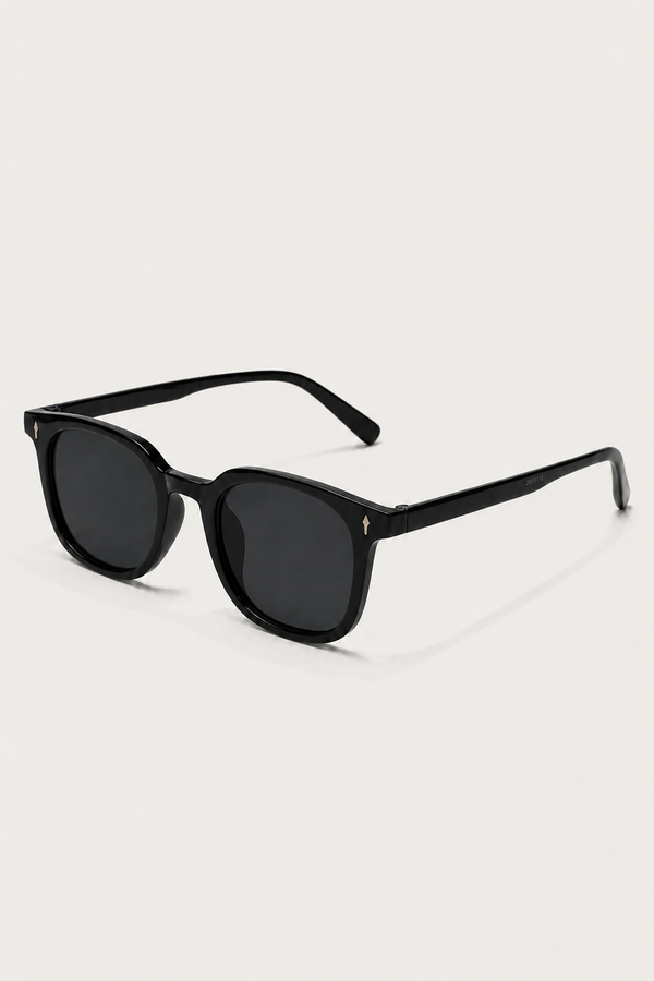 Markus Berlin Herren Sonnenbrille Schwarz, Vorderansicht