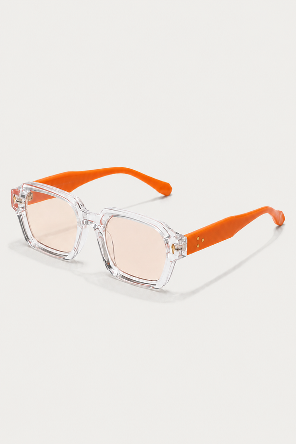 Markus Berlin Herren Sonnenbrille Orange, Vorderansicht
