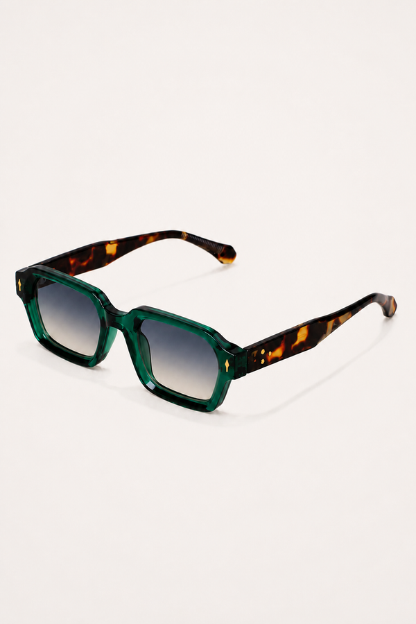 Markus Berlin Herren Sonnenbrille Leopard, Vorderansicht