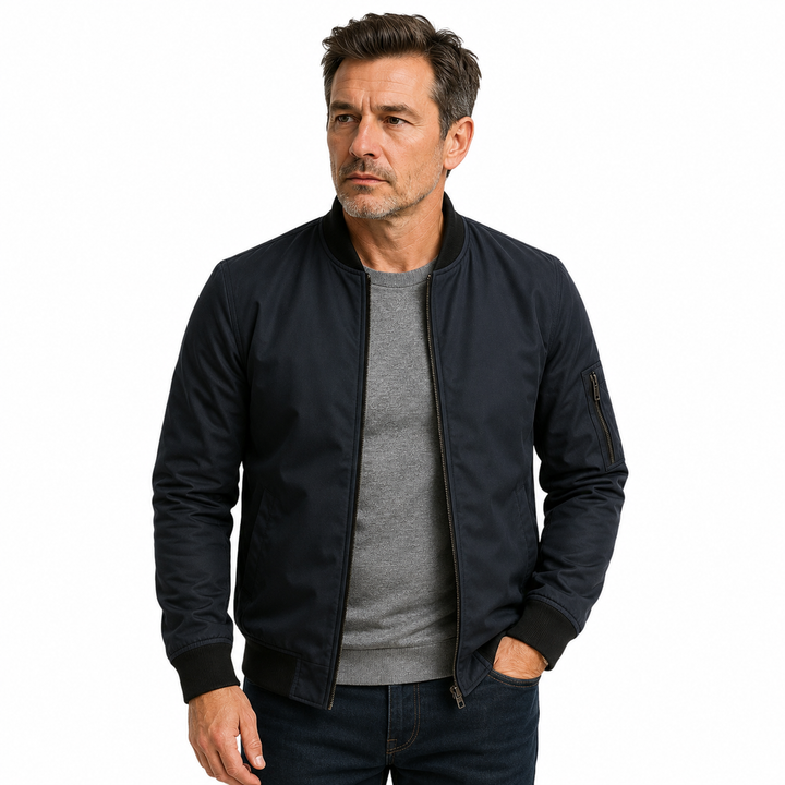 Hannes™ | Edle Bomberjacke mit Ärmeltasche