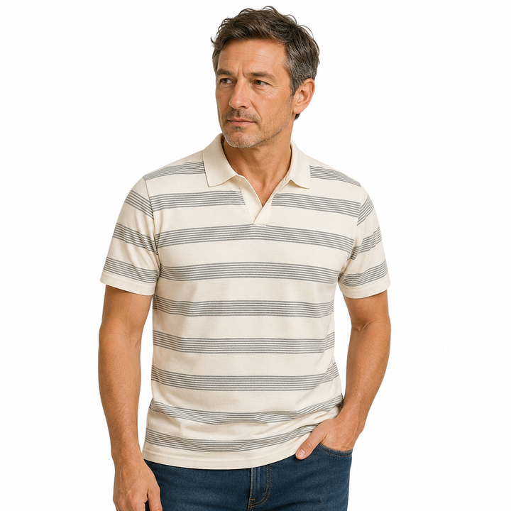 Theo™ | Luftiges gestreiftes Poloshirt für den Sommer