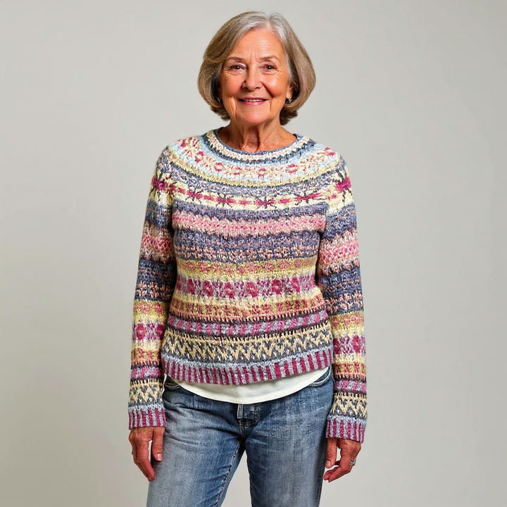 Irmgard™ | Pullover im Norweger-Farbmix