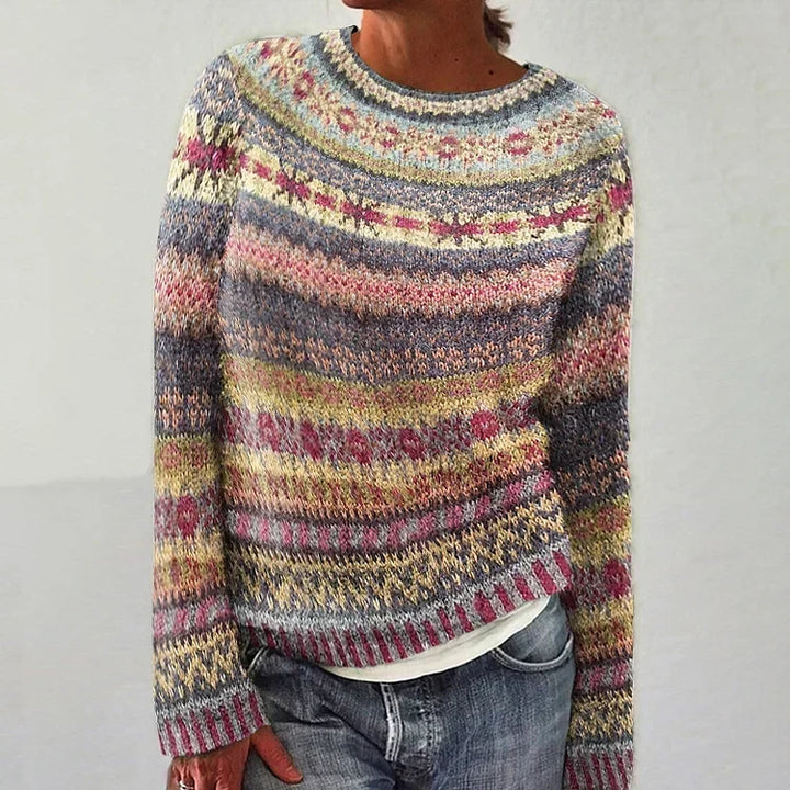 Irmgard™ | Pullover im Norweger-Farbmix