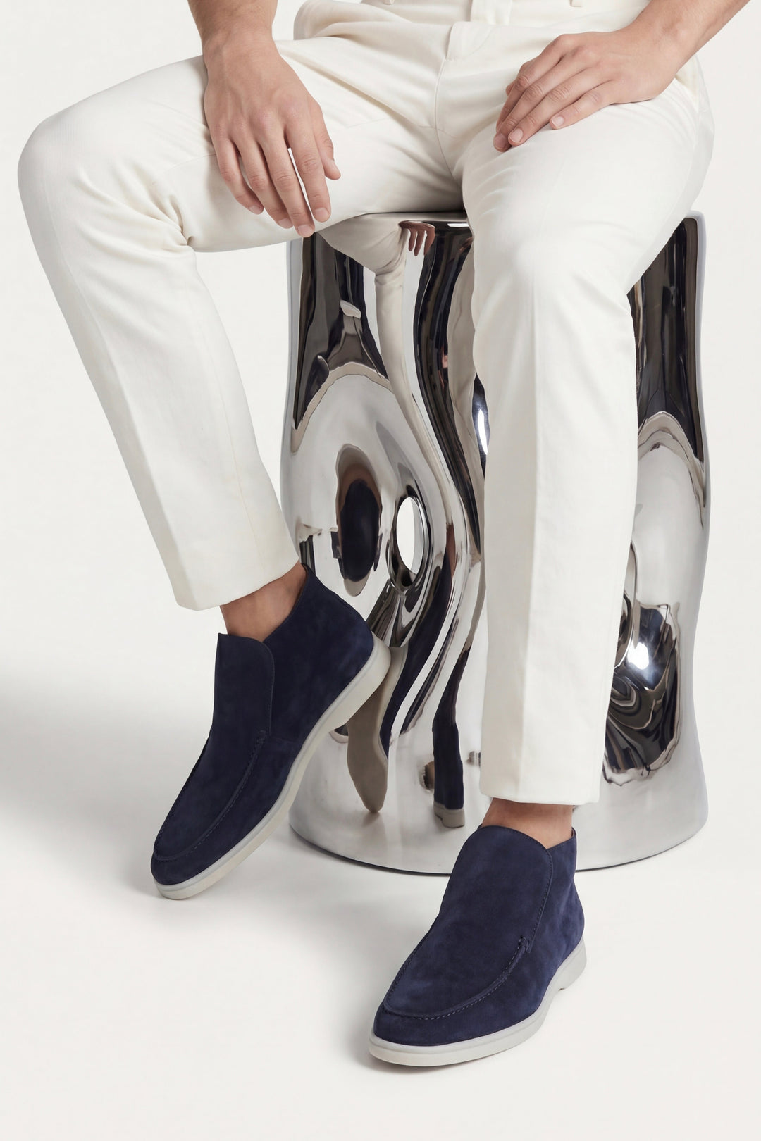 Bastian™ | Hoher Loafer Marineblau