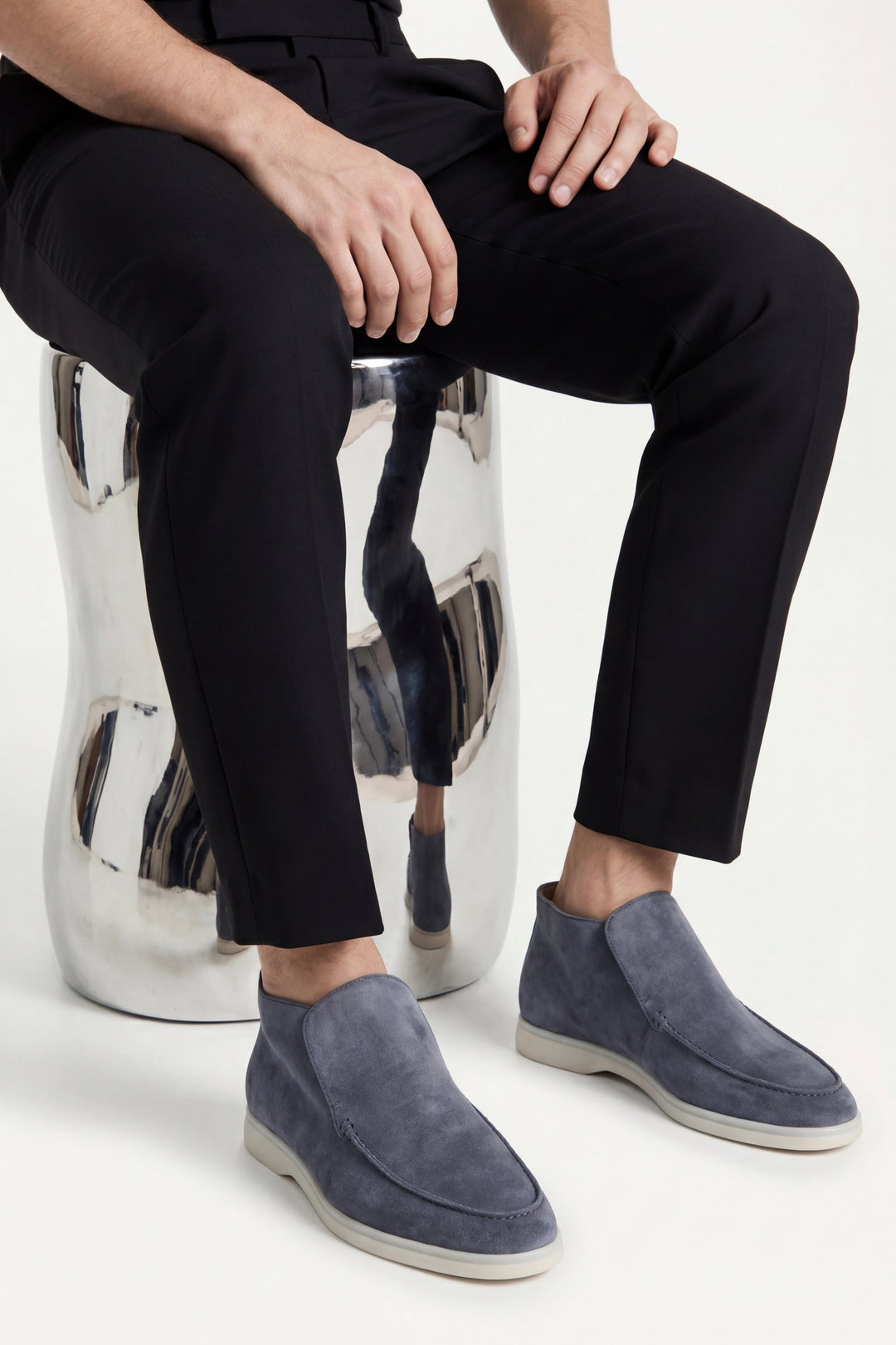 Reinhold™ | Hoher Loafer Blau
