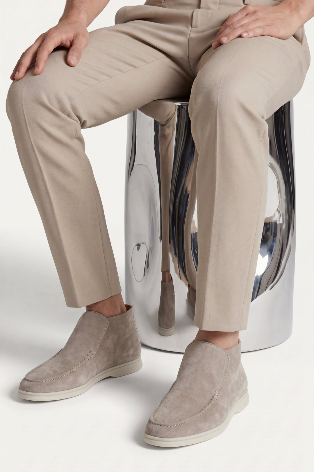 Valentin™ | Hoher Loafer Taupe