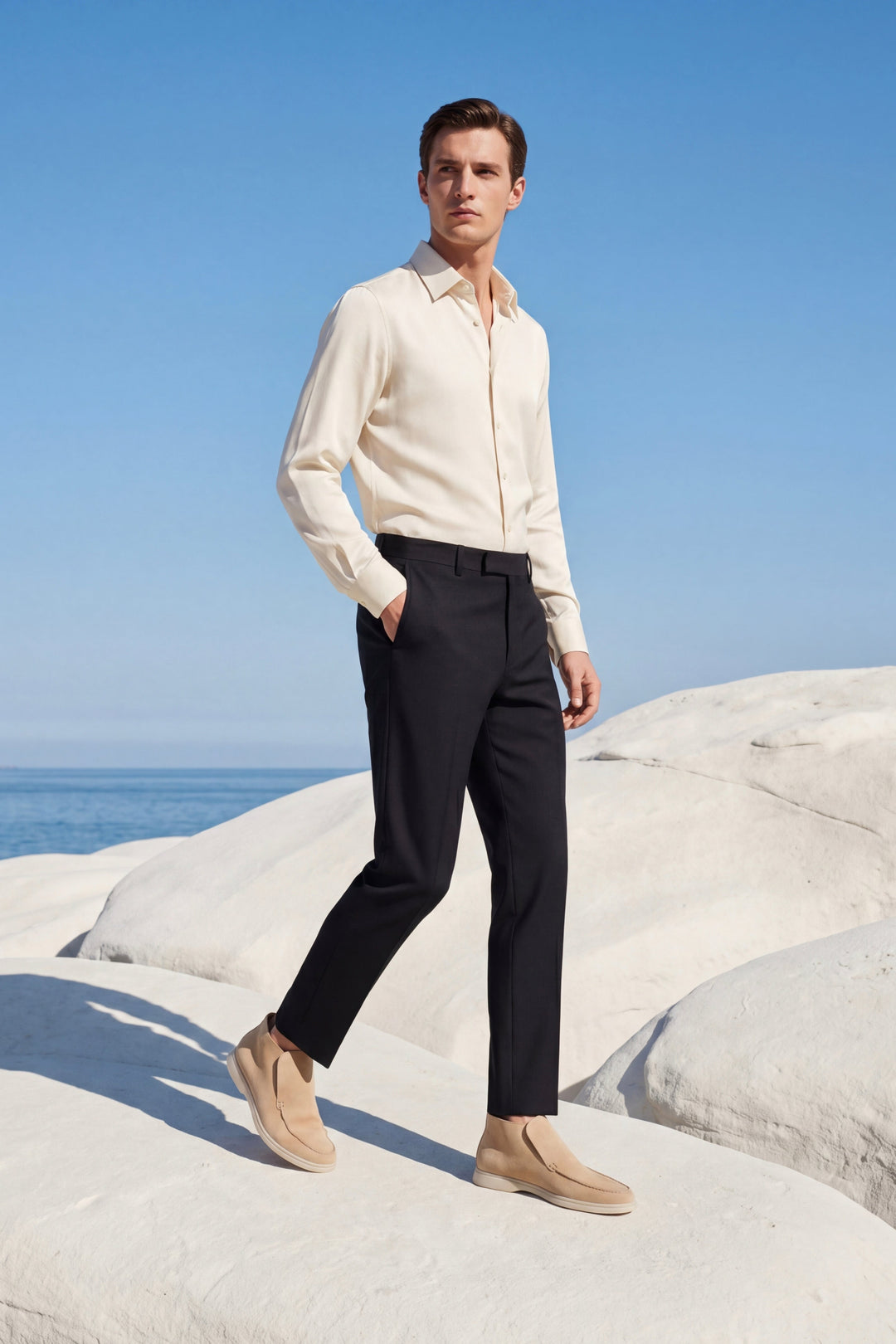 Marcel™ | Hoher Loafer Beige