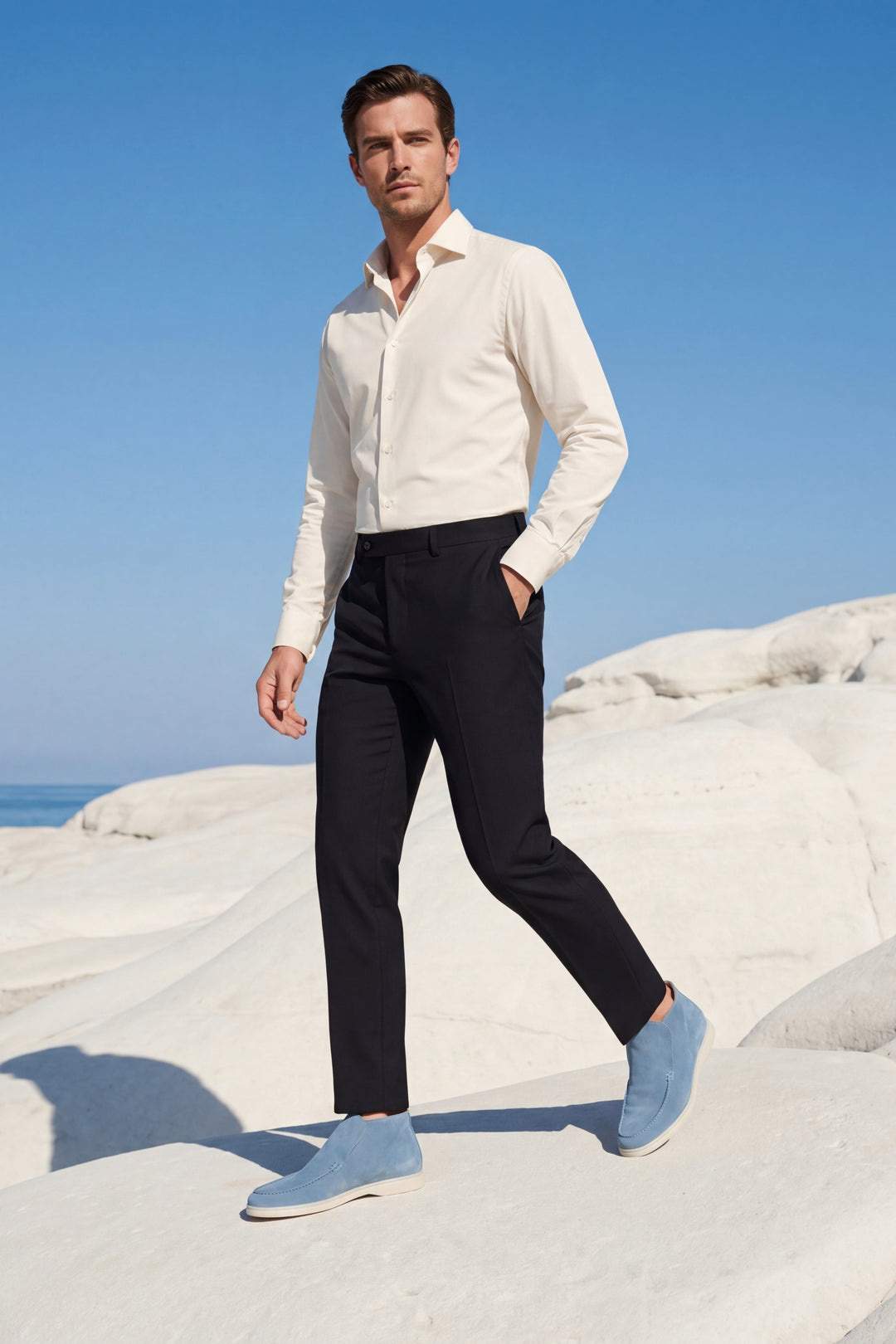 Marcello™ | High-Top-Loafer Himmelblau