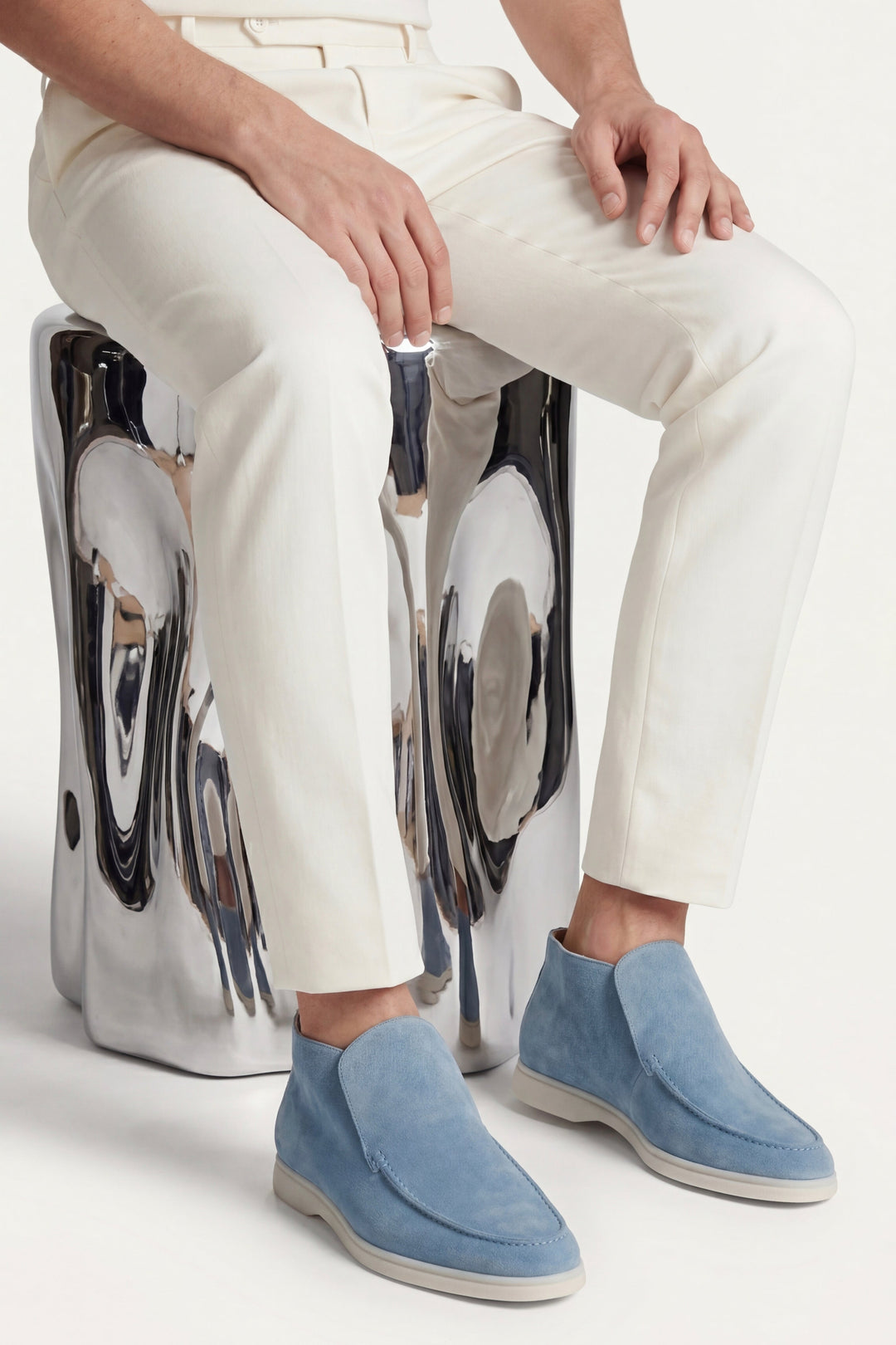 Marcello™ | High-Top-Loafer Himmelblau