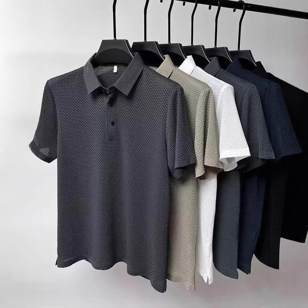 Eberhard™ | Strukturiertes Poloshirt mit klarem Kragen