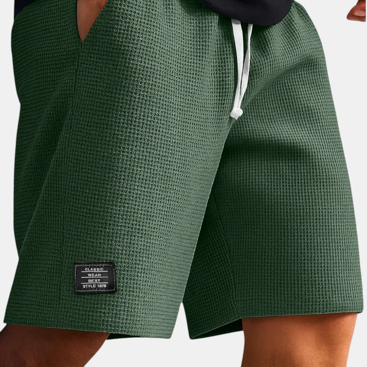 Veit™ | Wabenartige Shorts mit Kordelzug
