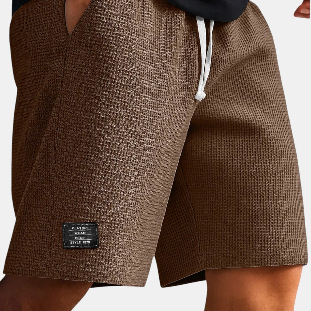 Veit™ | Wabenartige Shorts mit Kordelzug