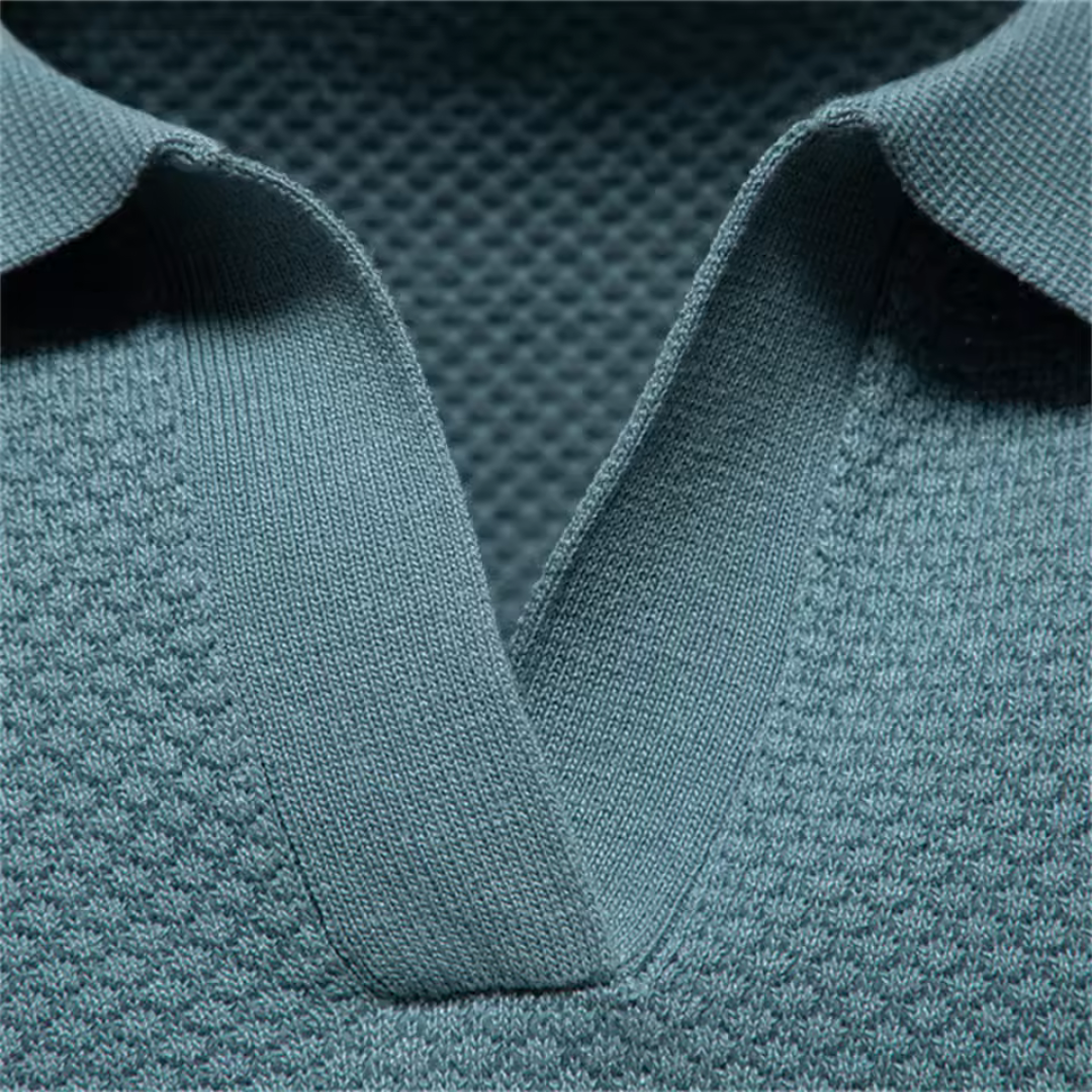 Gottlieb™ | Poloshirt ohne Knopfleiste