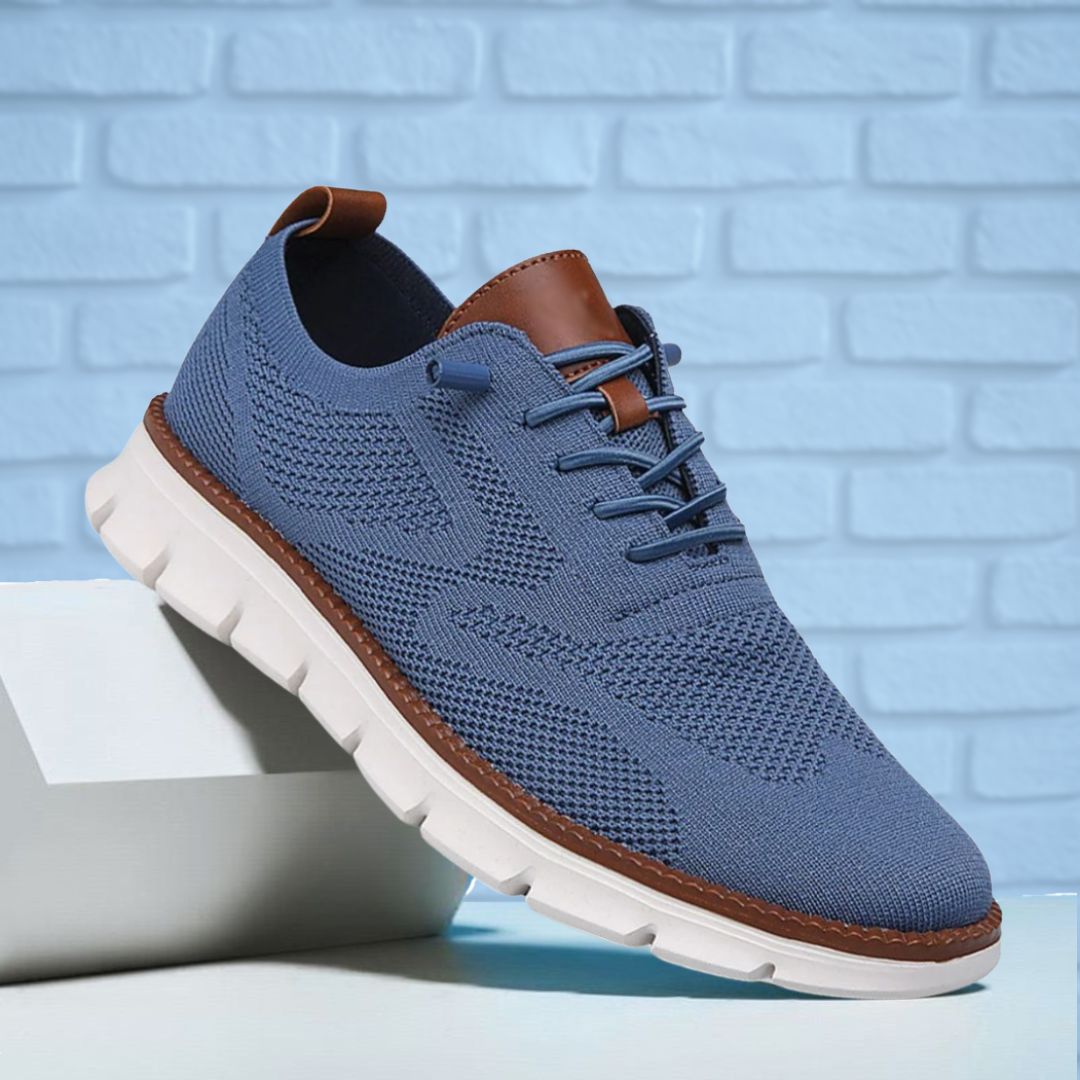 Florian™ | Leichter Sneaker in Blau und Weiß