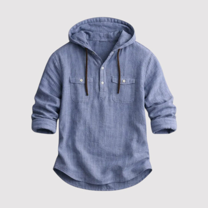 Olaf™ | Leichtes Hoodie-Hemd mit Kapuze