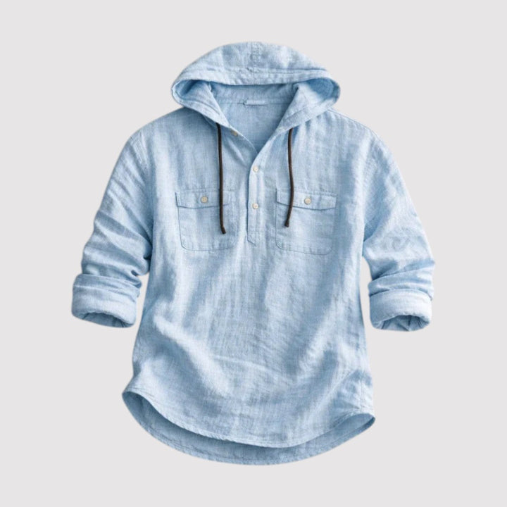 Olaf™ | Leichtes Hoodie-Hemd mit Kapuze
