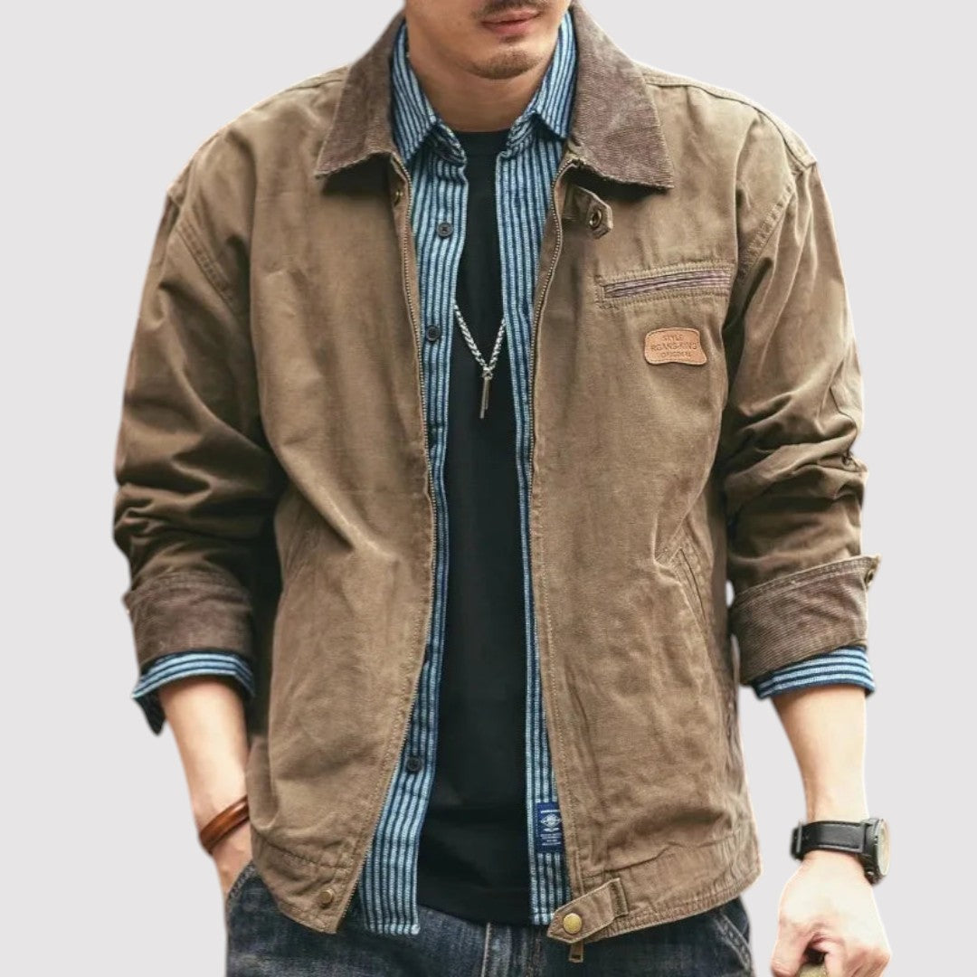 Reimund™ | Vintage-Cargojacke mit Kontrastdetails