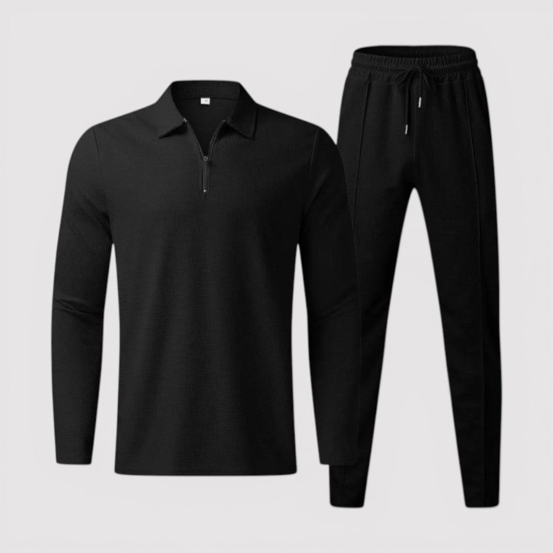 Lennard™ | Half-Zip-Set mit Polokragen