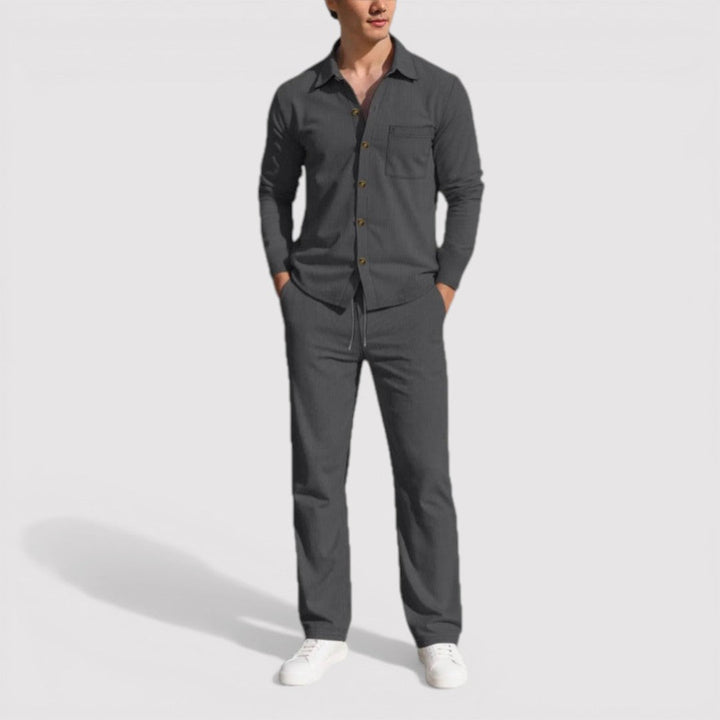 Knut™ | Hemd-Hosen-Set mit Rippenstruktur