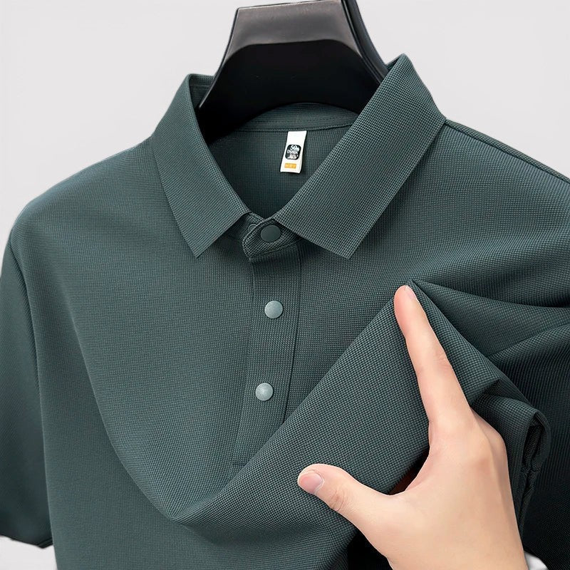 Arne™ | Poloshirt mit wabenartiger Struktur