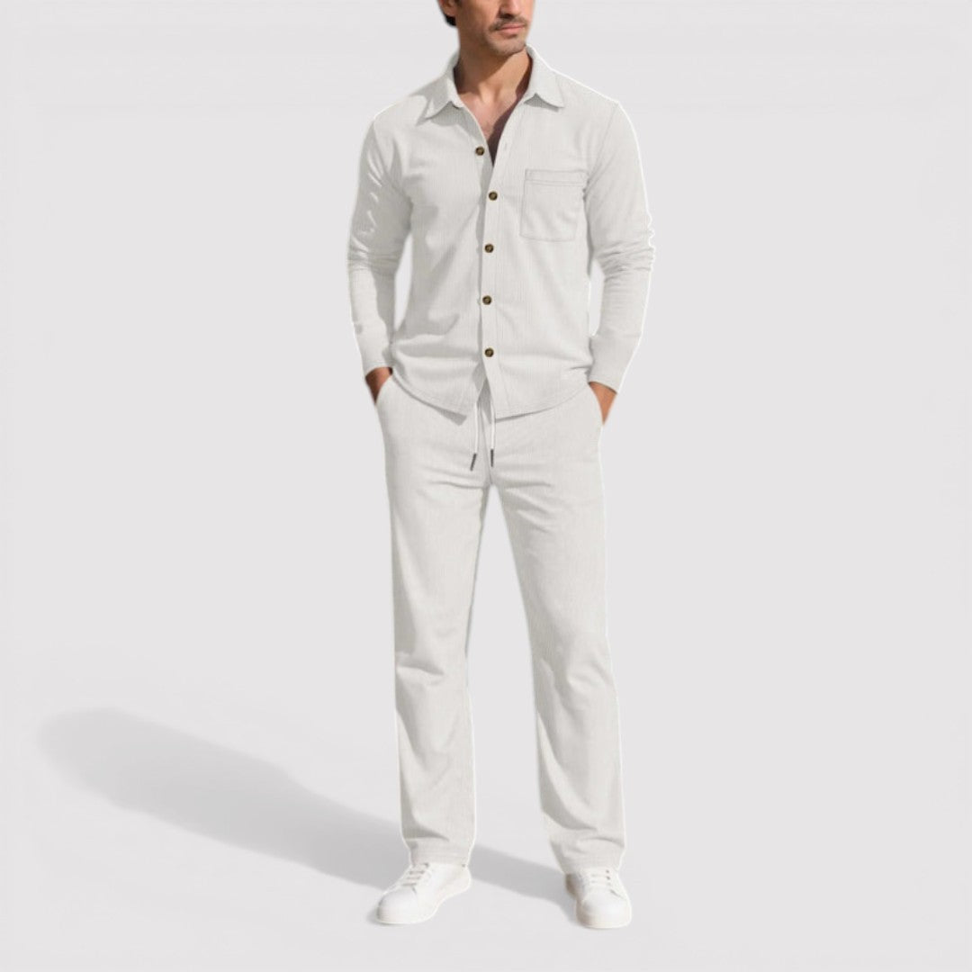 Knut™ | Hemd-Hosen-Set mit Rippenstruktur