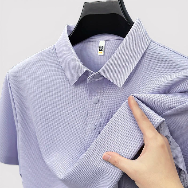 Arne™ | Poloshirt mit wabenartiger Struktur