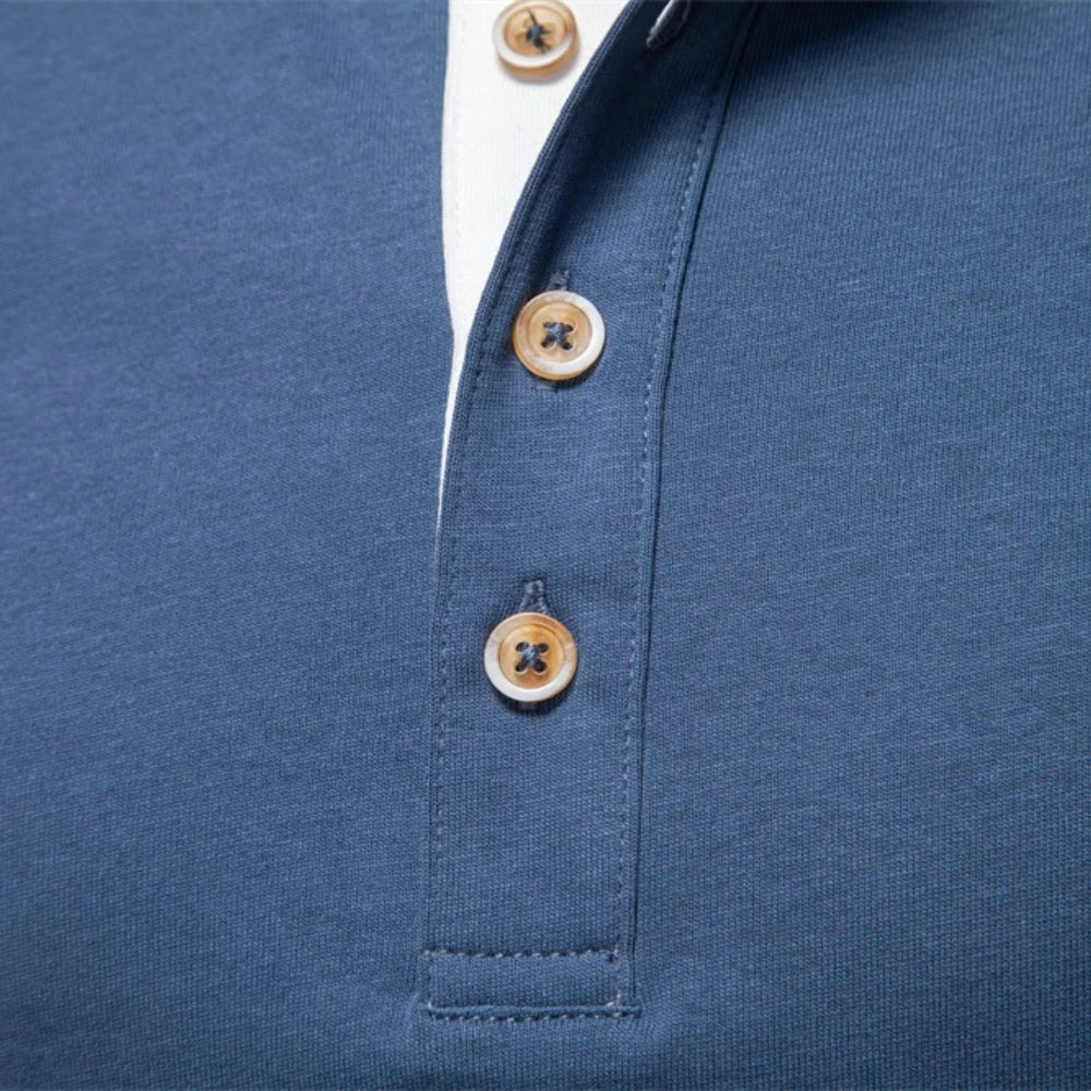 Volker™ | Langarmshirt mit Henley-Kragen