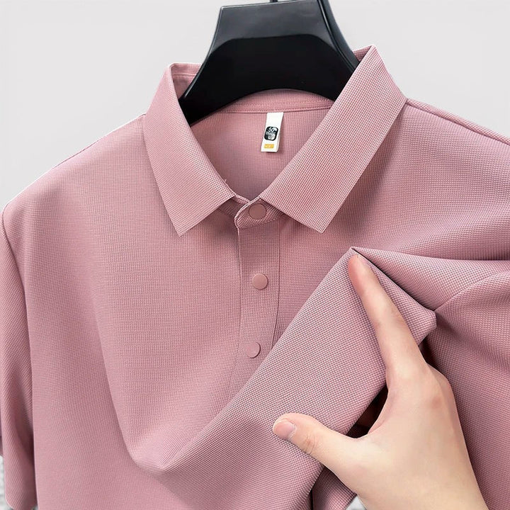 Arne™ | Poloshirt mit wabenartiger Struktur