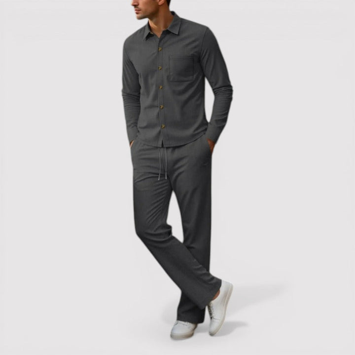 Knut™ | Hemd-Hosen-Set mit Rippenstruktur