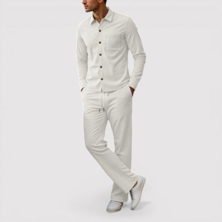 Knut™ | Hemd-Hosen-Set mit Rippenstruktur