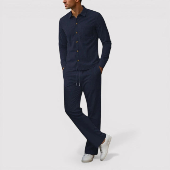 Knut™ | Hemd-Hosen-Set mit Rippenstruktur