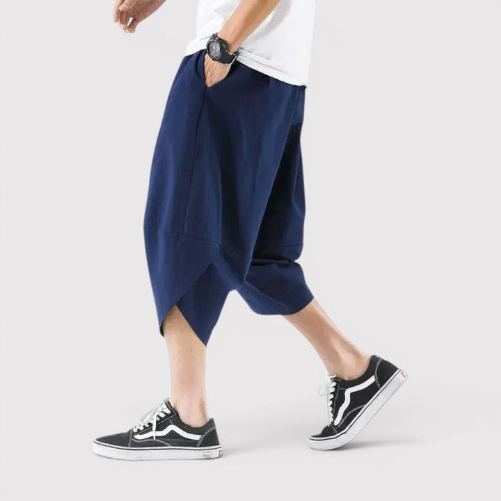Piet™ | Weite Cropped-Hose mit Kordelzug