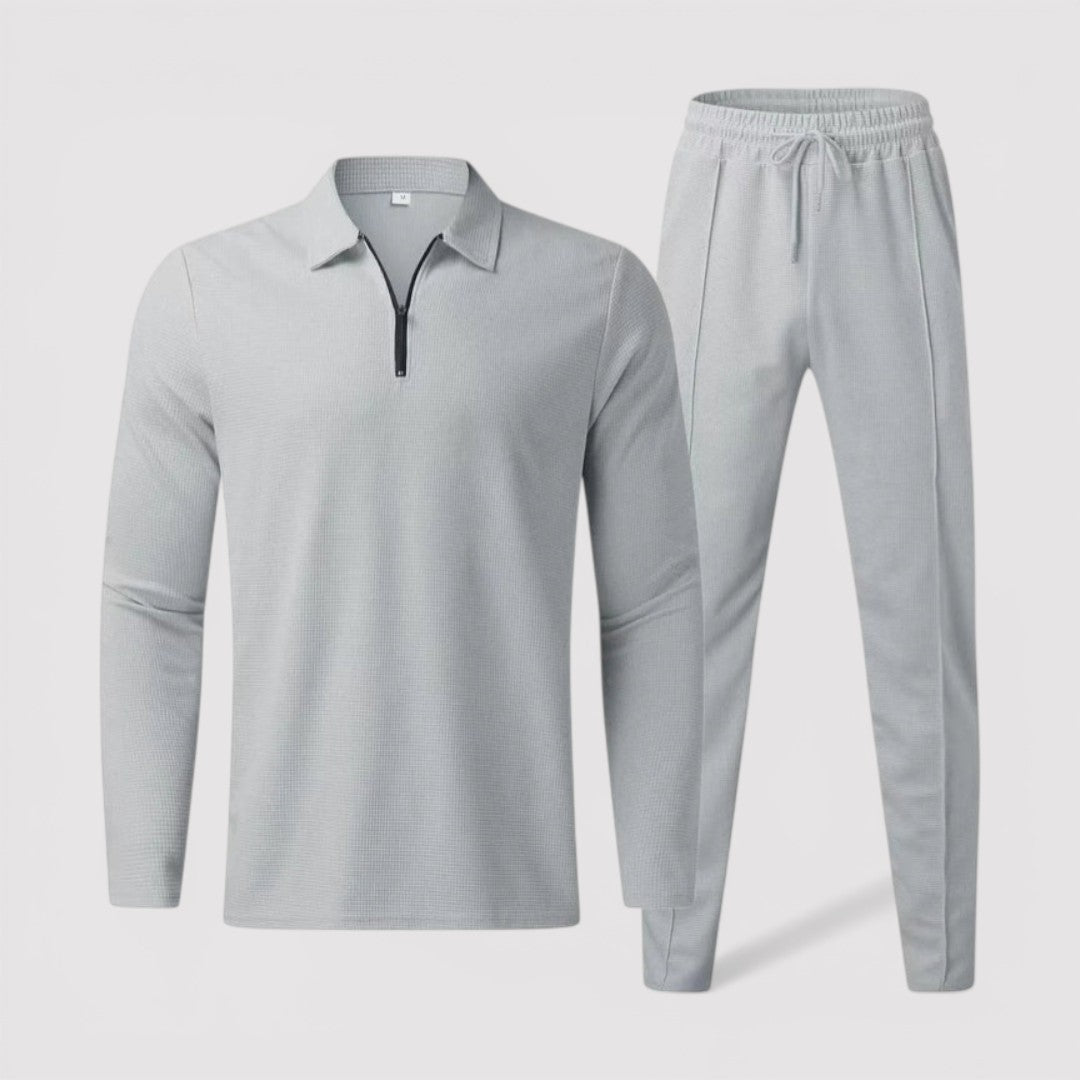 Lennard™ | Half-Zip-Set mit Polokragen